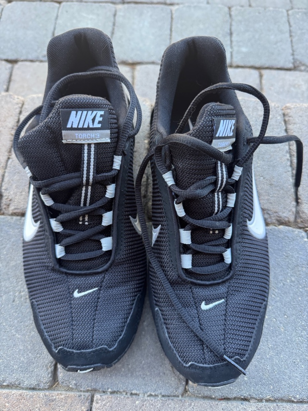 Nike Black & White Torch 3 Men's Running Sneakers